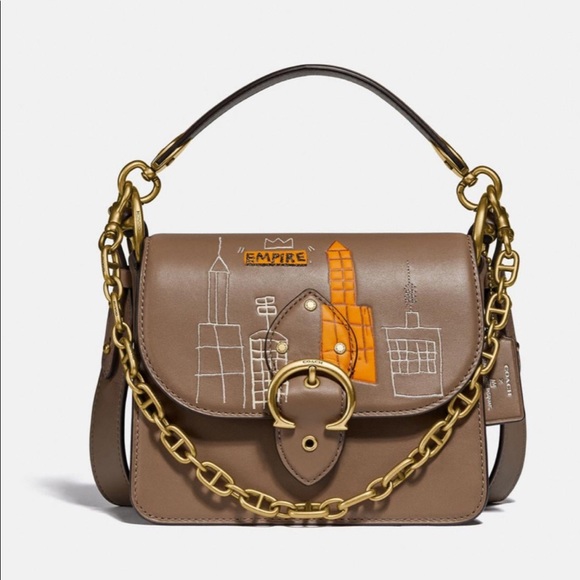 SOLD! Coach X Jean-Michel Basquiat Beat Shoulder Bag 18 - Picture 1 of 1